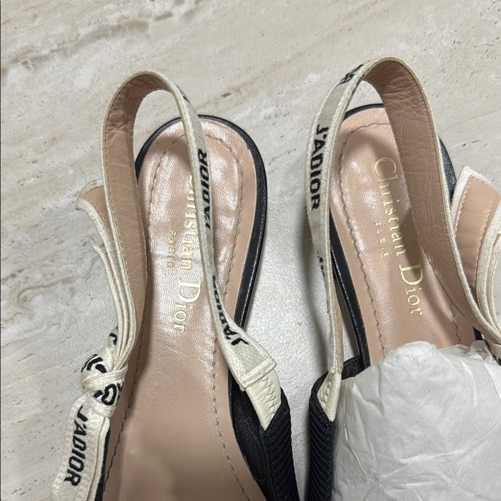 Dior Black Slingback Women's Shoes - Picture 3 of 3